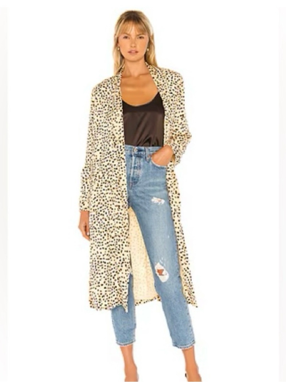 Long Leopard Print Duster